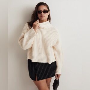 Madewell Wide Rib Turtleneck Sweater